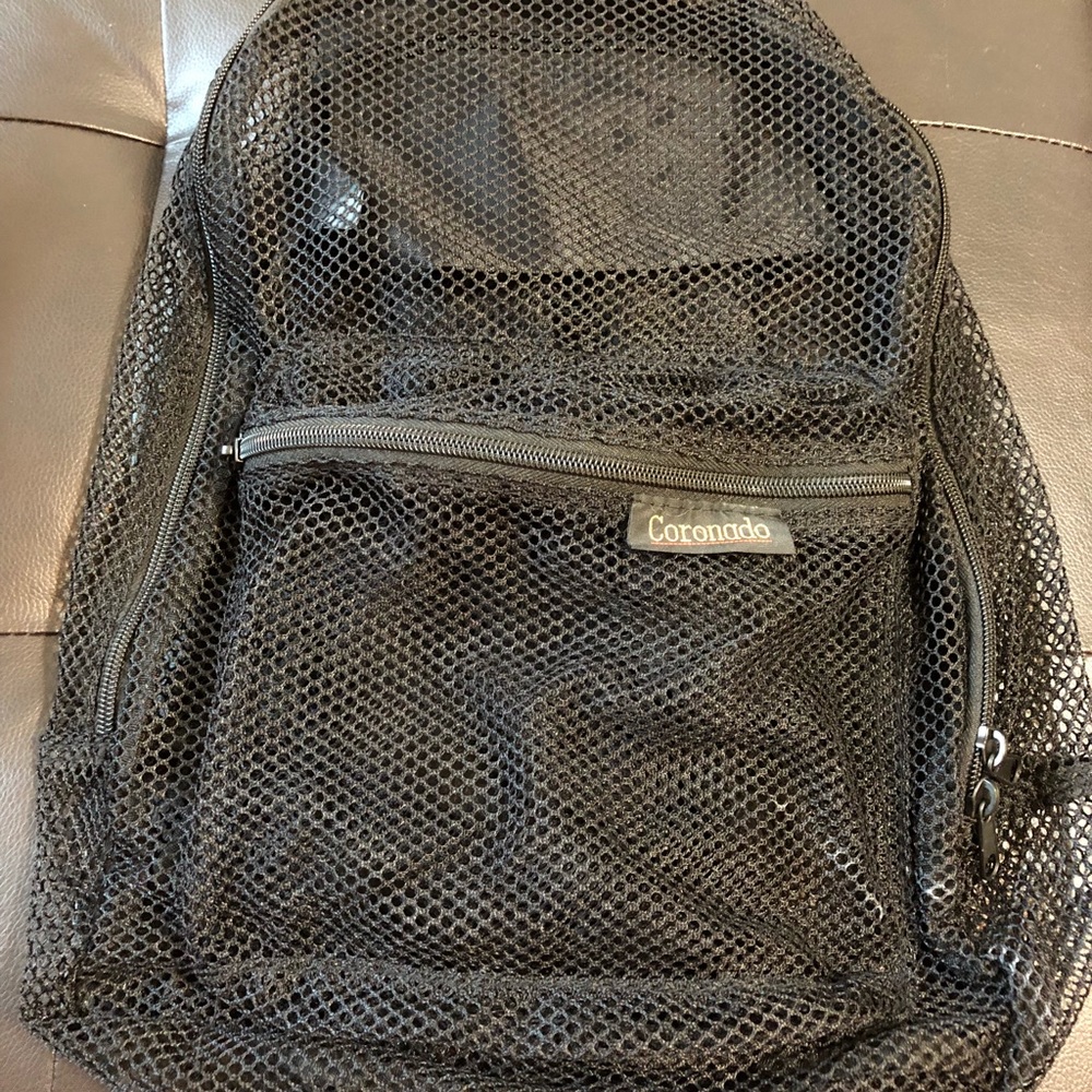 🌻2 for 15! Black Mesh Backpack